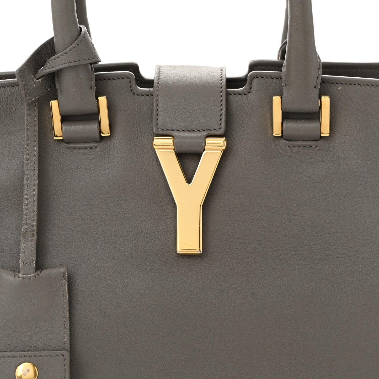 Saint Laurent Calfskin Small Classic Y Cabas Grey