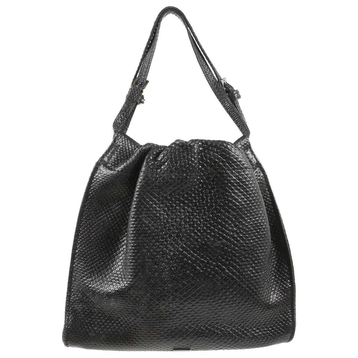 Gucci black lizard handbag