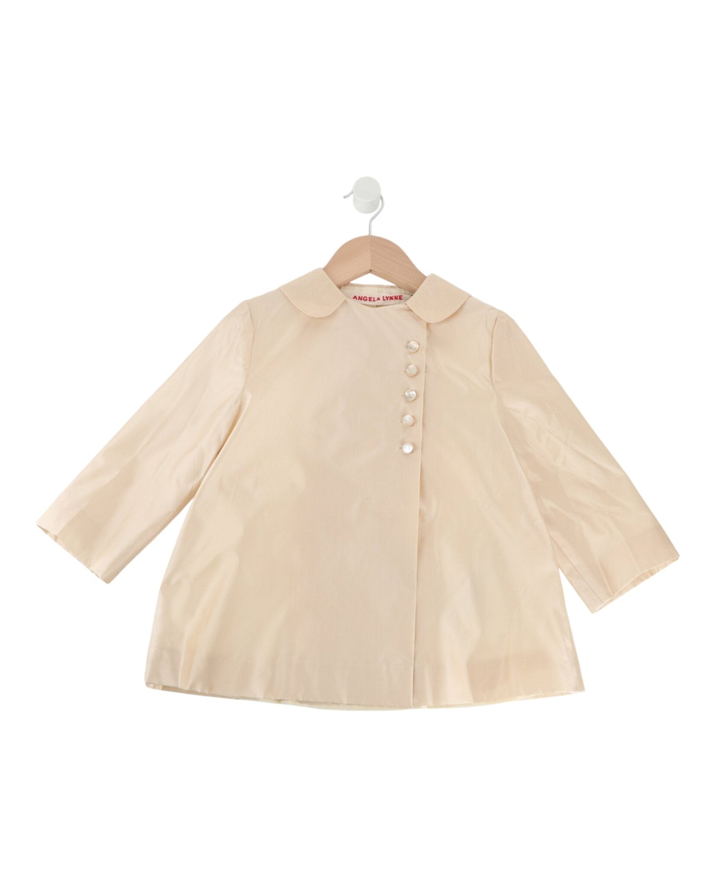 Gucci Girls Long Sleeve Silk Collared Top