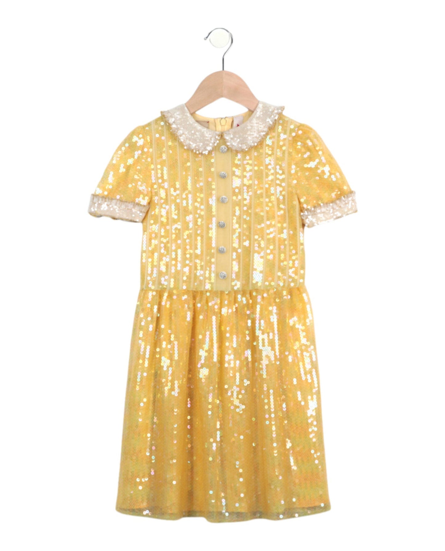 Gucci Girls Short Sleeve Sequined Dress