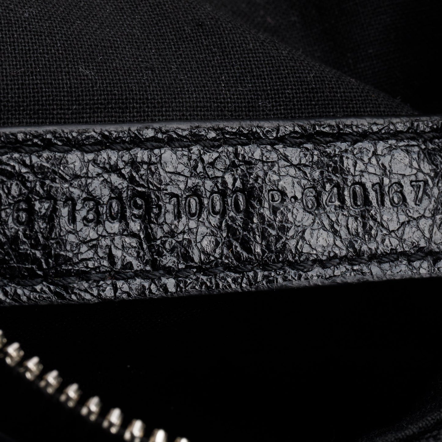 Balenciaga Black Arena Calfskin Leather Le Cagole XS Chain Shoulder Bag