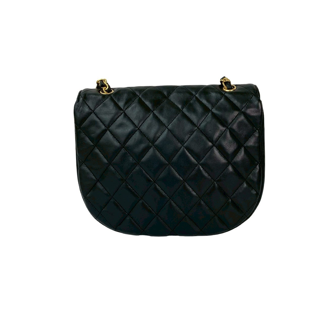 CHANEL Shoulder Bag lambskin black Matrasse