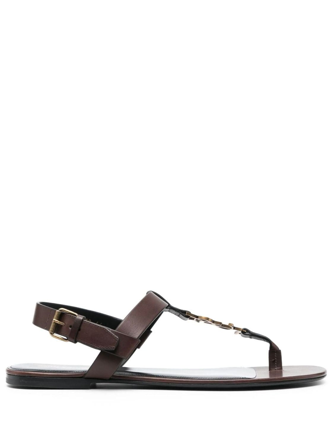 Luxury Saint Laurent Trending 2025 Men's Cassandra Sandals in T.moro | Size 42.5 | 735072DWETT6023