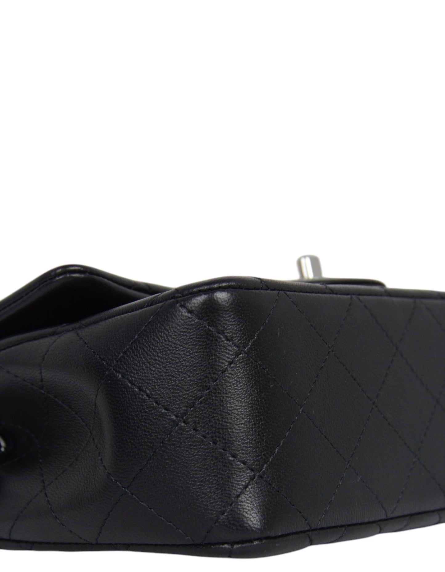 Chanel Black Lambskin Rectangular Mini Flap Bag