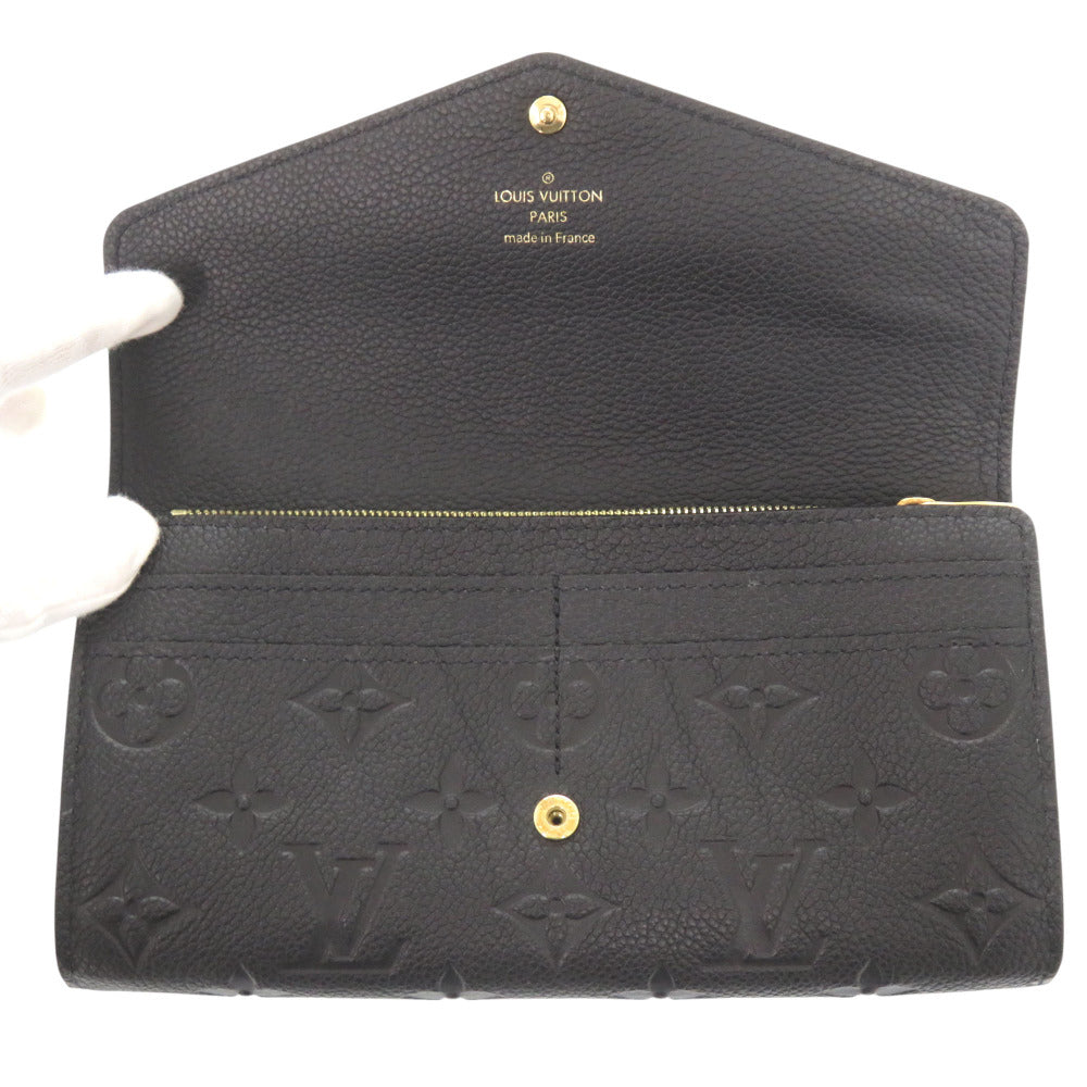 LOUIS VUITTON Long Wallet Purse M61182 Monogram Ann Platt black Monogram Ann Platt Portefeuille Sarah Women