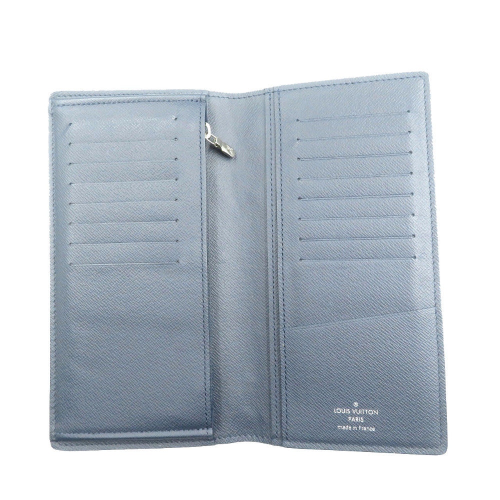 LOUIS VUITTON Long Wallet Purse M30502 Taiga Navy Taiga Portefeuille Braza mens