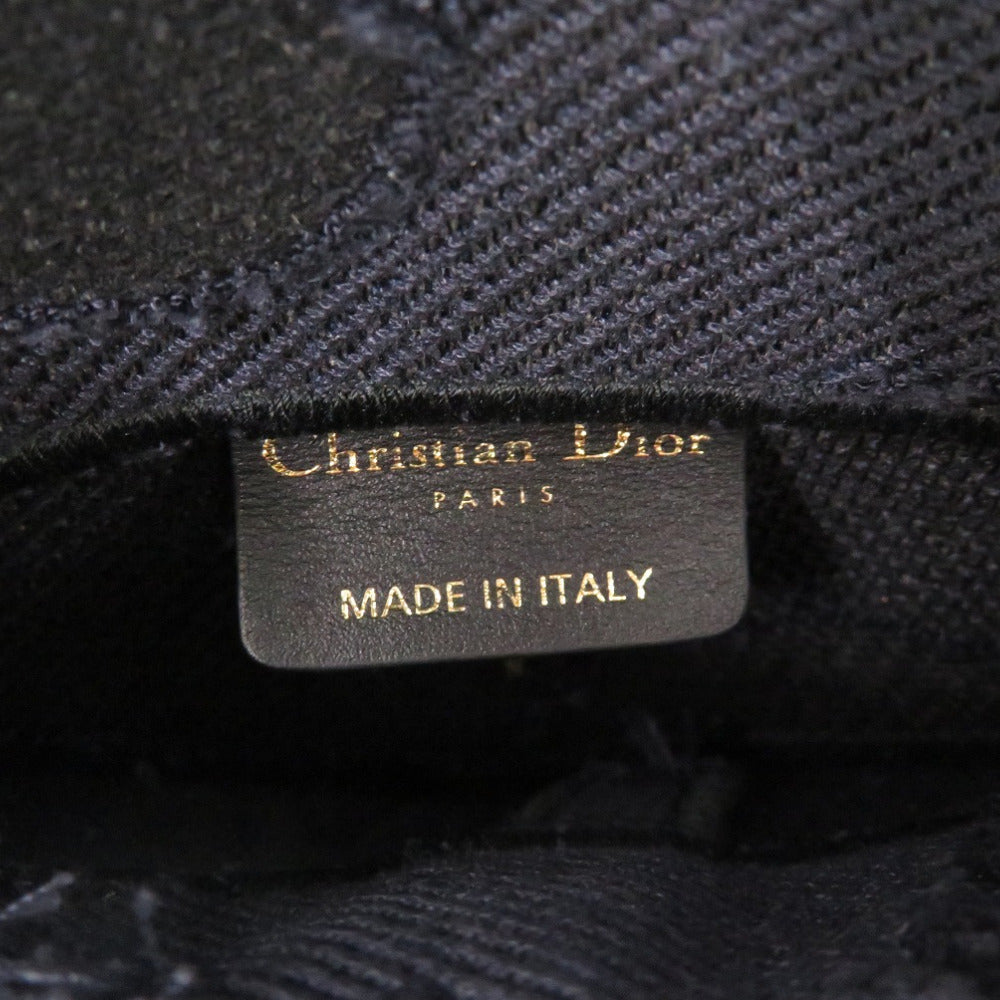 Christian Dior Waist bag canvas Navy Saddle bag Women
