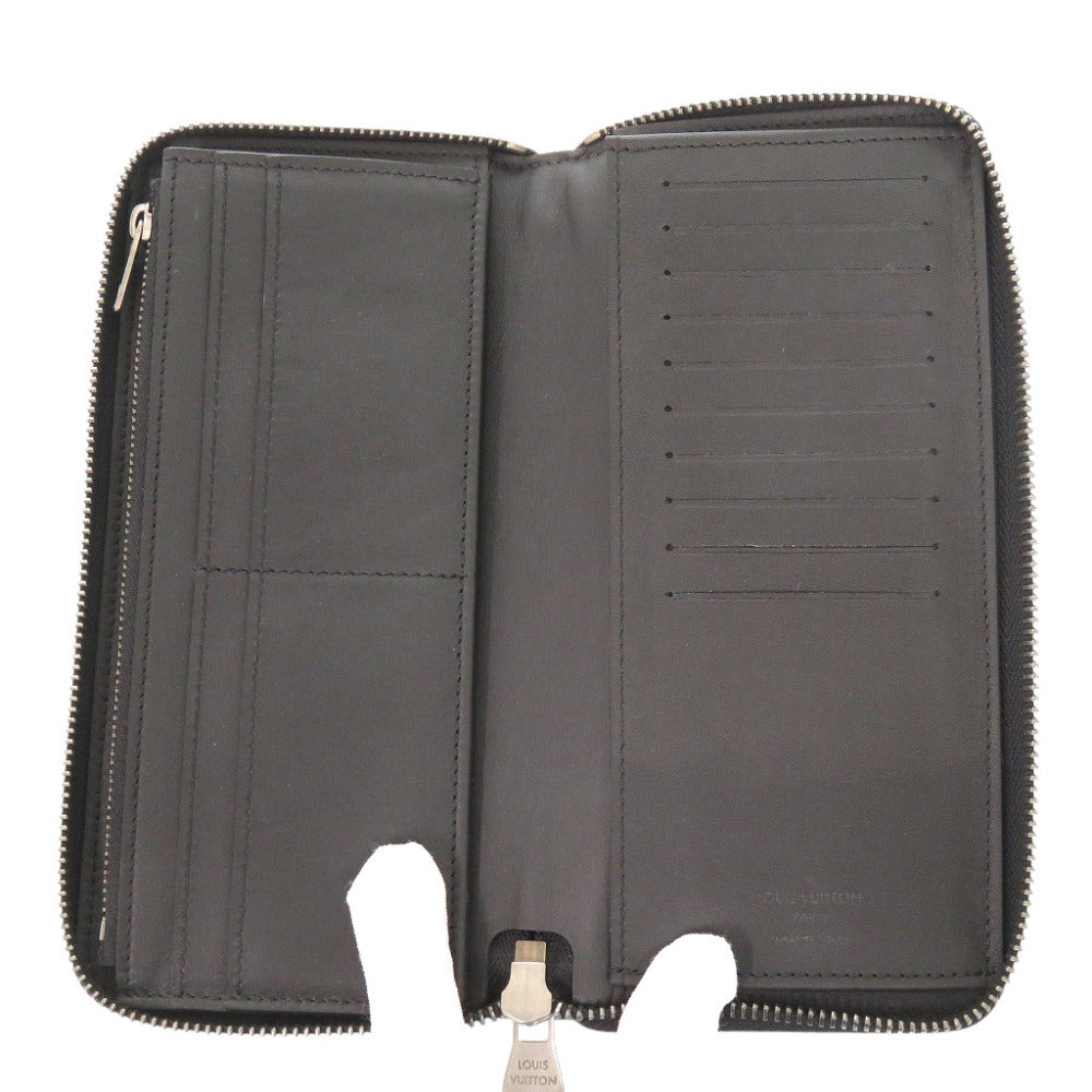 LOUIS VUITTON Long Wallet Purse N63548 Damier Anfini onyx Damier Zippy Wallet Vertical mens
