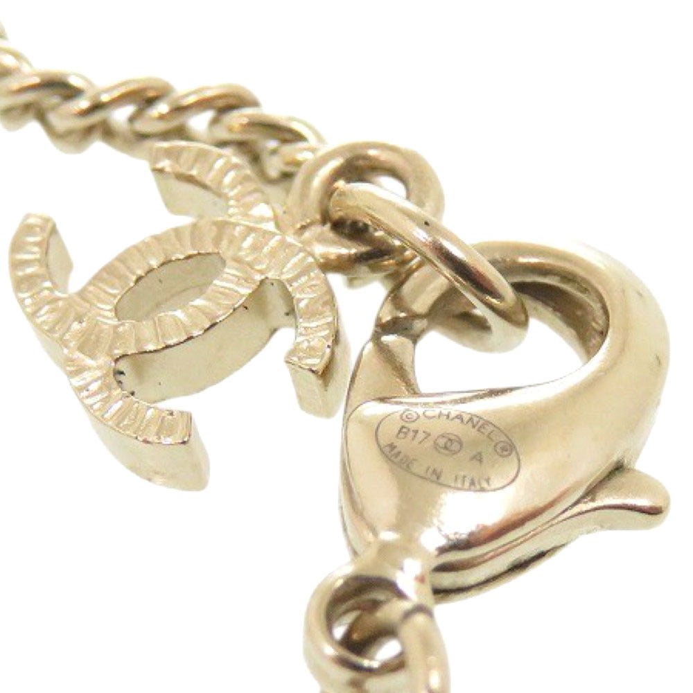 CHANEL Necklace Gold Plated gold