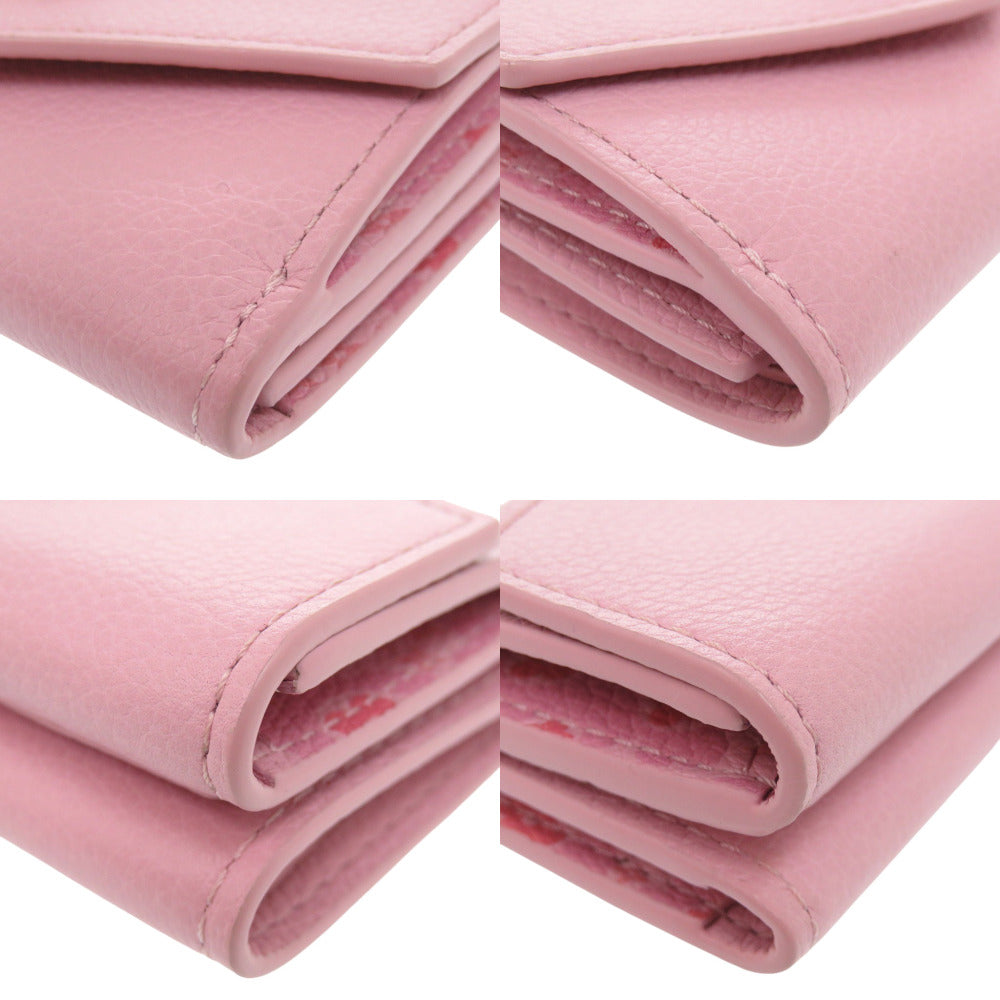 LOUIS VUITTON Tri-fold wallet M80088 leather pink Portefeuille Rock Mini Women