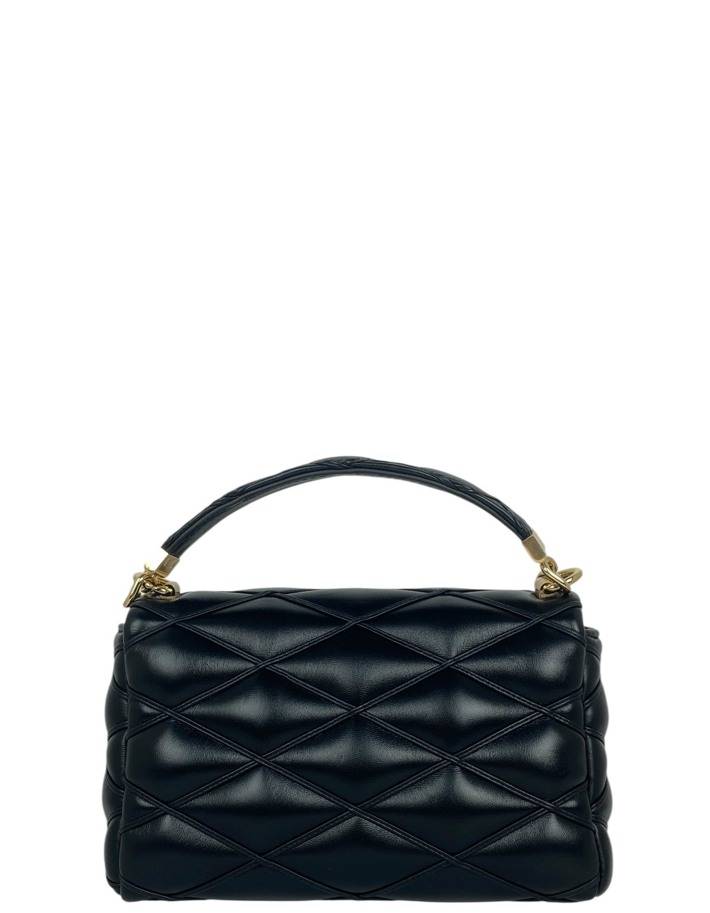 Louis Vuitton Black Malletage Top Handle GO-14 MM