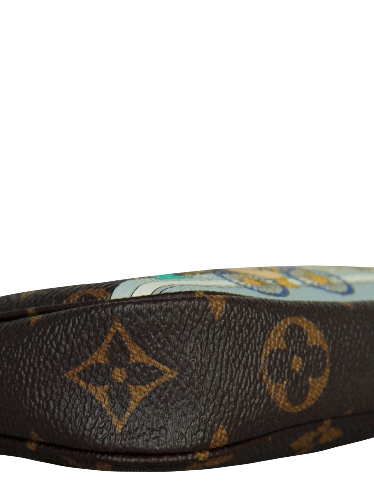 Louis Vuitton '22 Paris Vivienne Holiday Animation Monogram Mini Pochette Accessories Bag