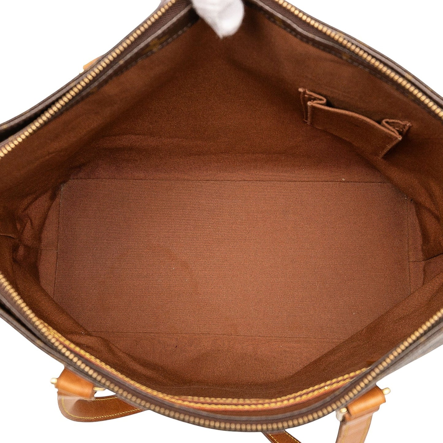 Brown Louis Vuitton Monogram Cabas Mezzo Tote Bag