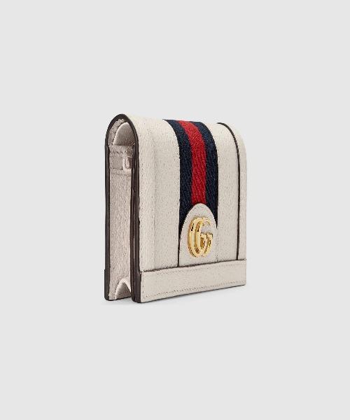 Gucci Ophidia Leather Case Wallet White