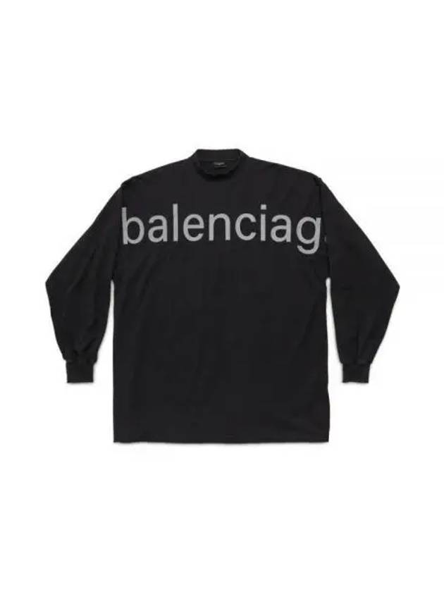 Luxury Balenciaga Trending 2026 Embroidered Logo Sweatshirt Black
