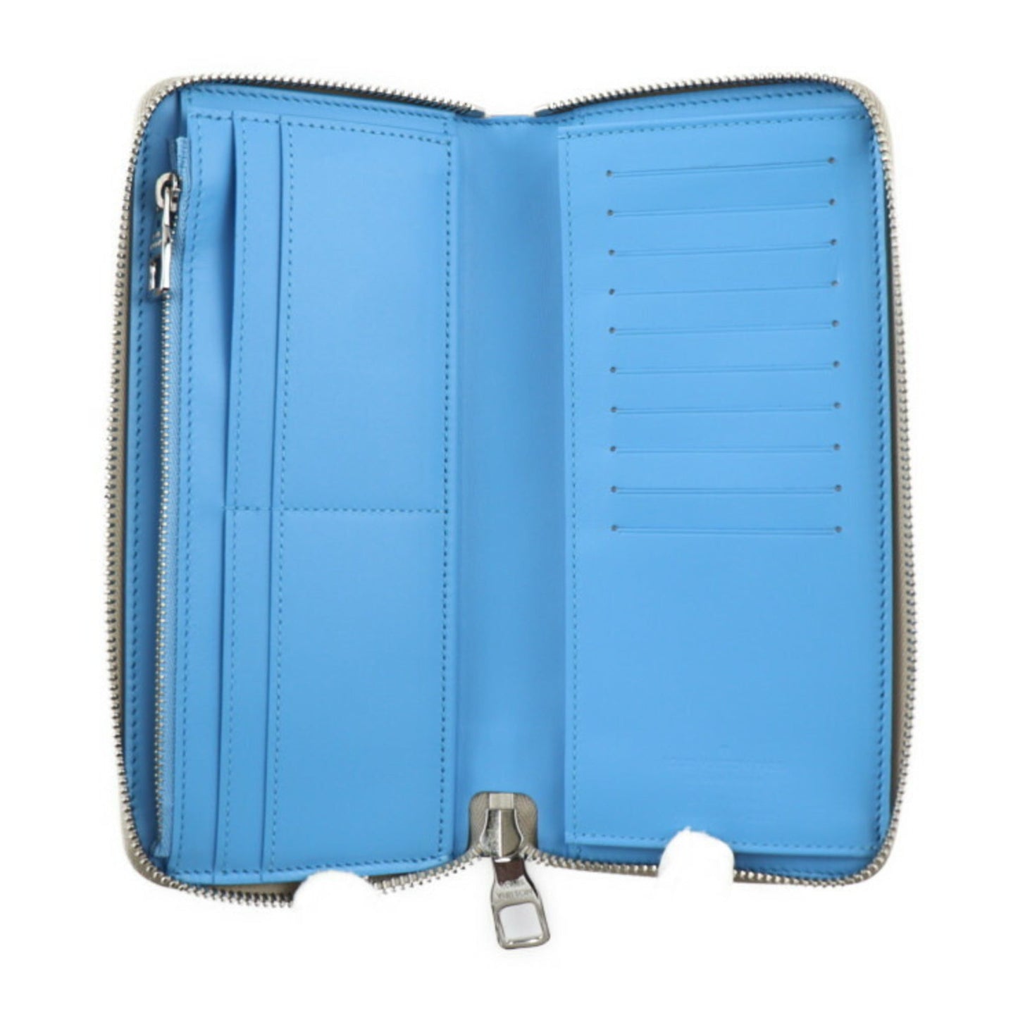 Louis Vuitton blue Leather Long Wallet (Bi-Fold)