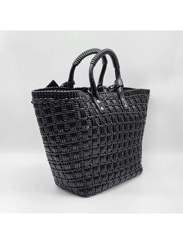 Luxury Balenciaga Trending 2026 Bistro Strap Basket Small Tote Bag Black