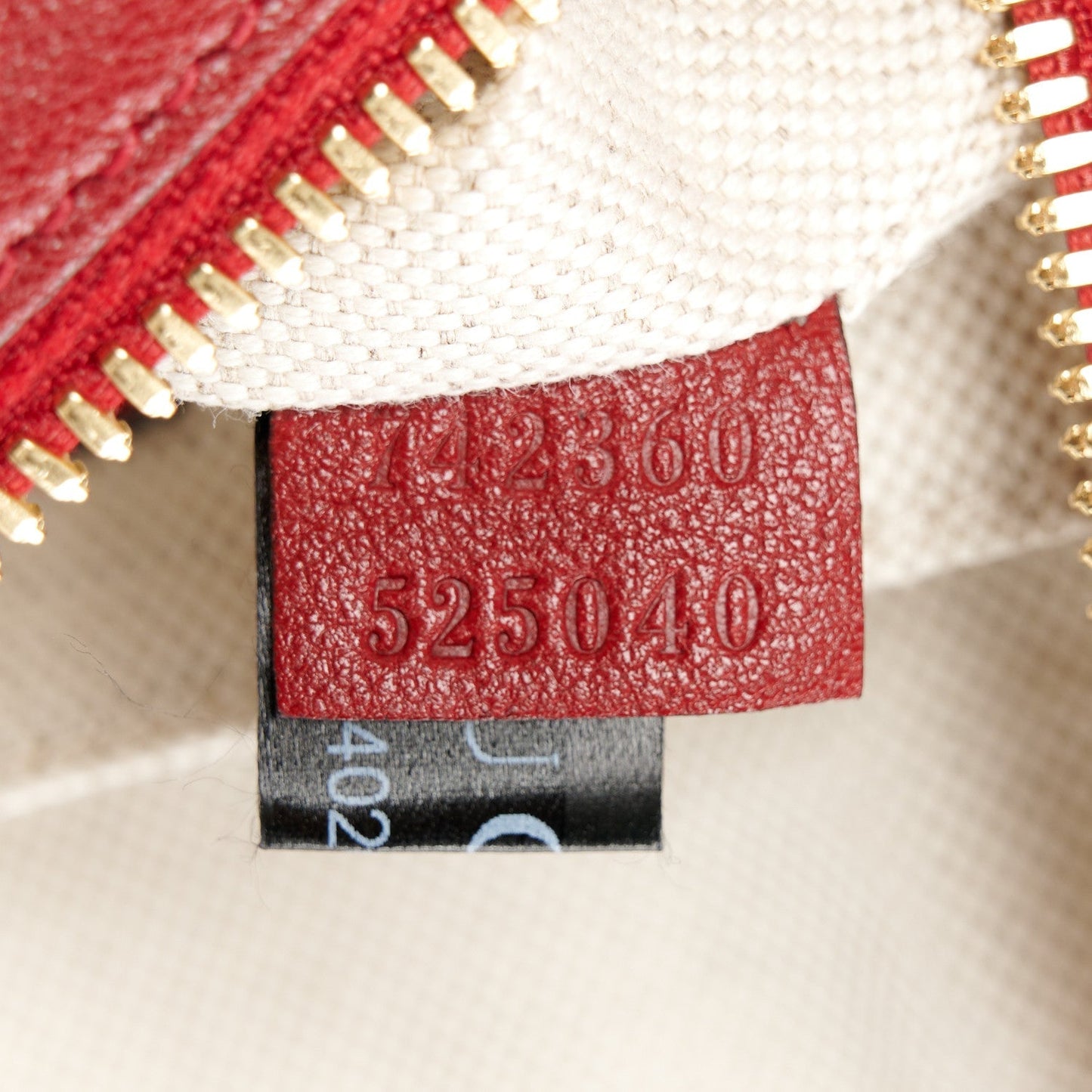 Gucci Sakai Be Green Calfskin Diagonal Stitched Small Blondie Shoulder Bag Rosso