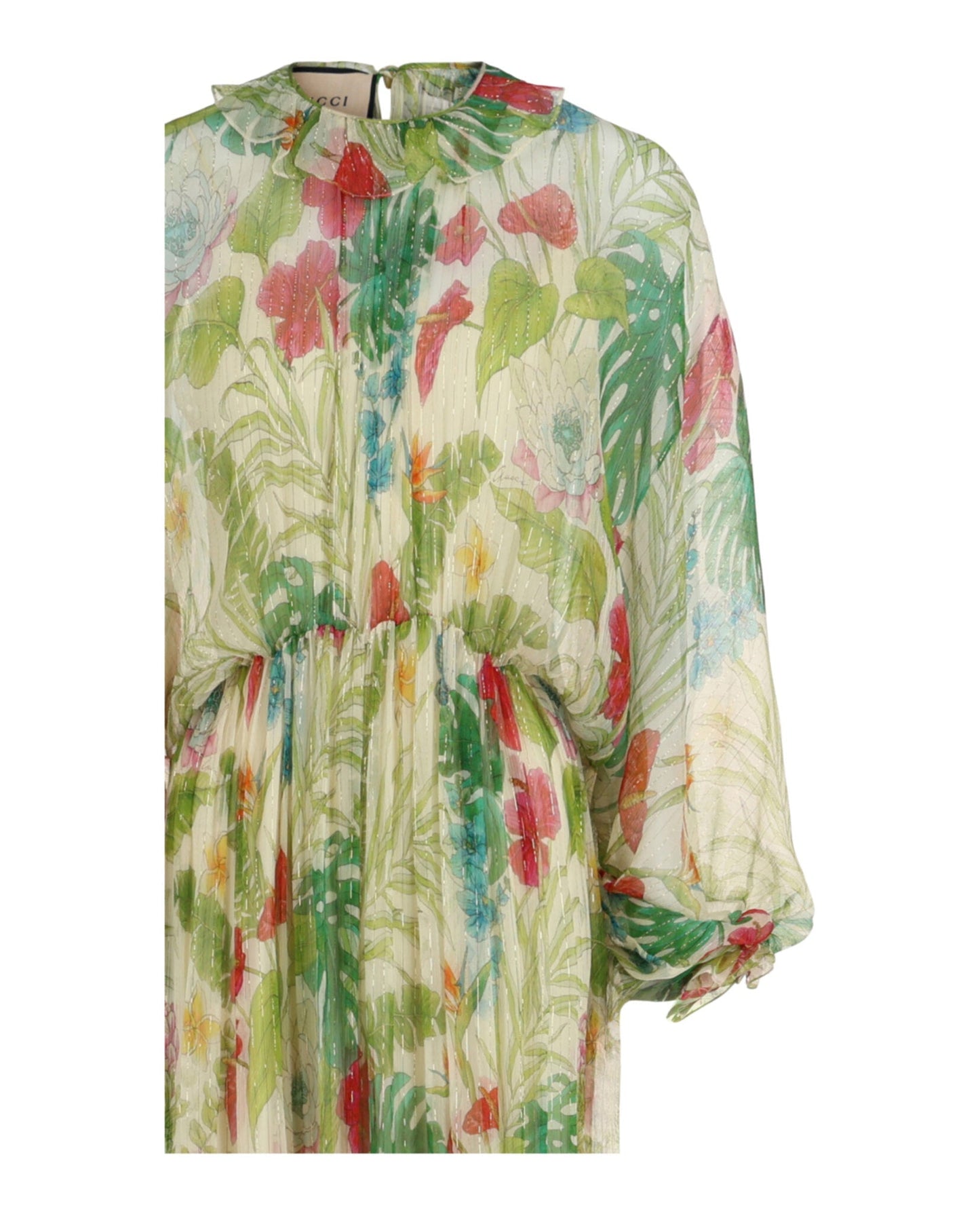 Gucci Womens Floral Print Maxi Dress