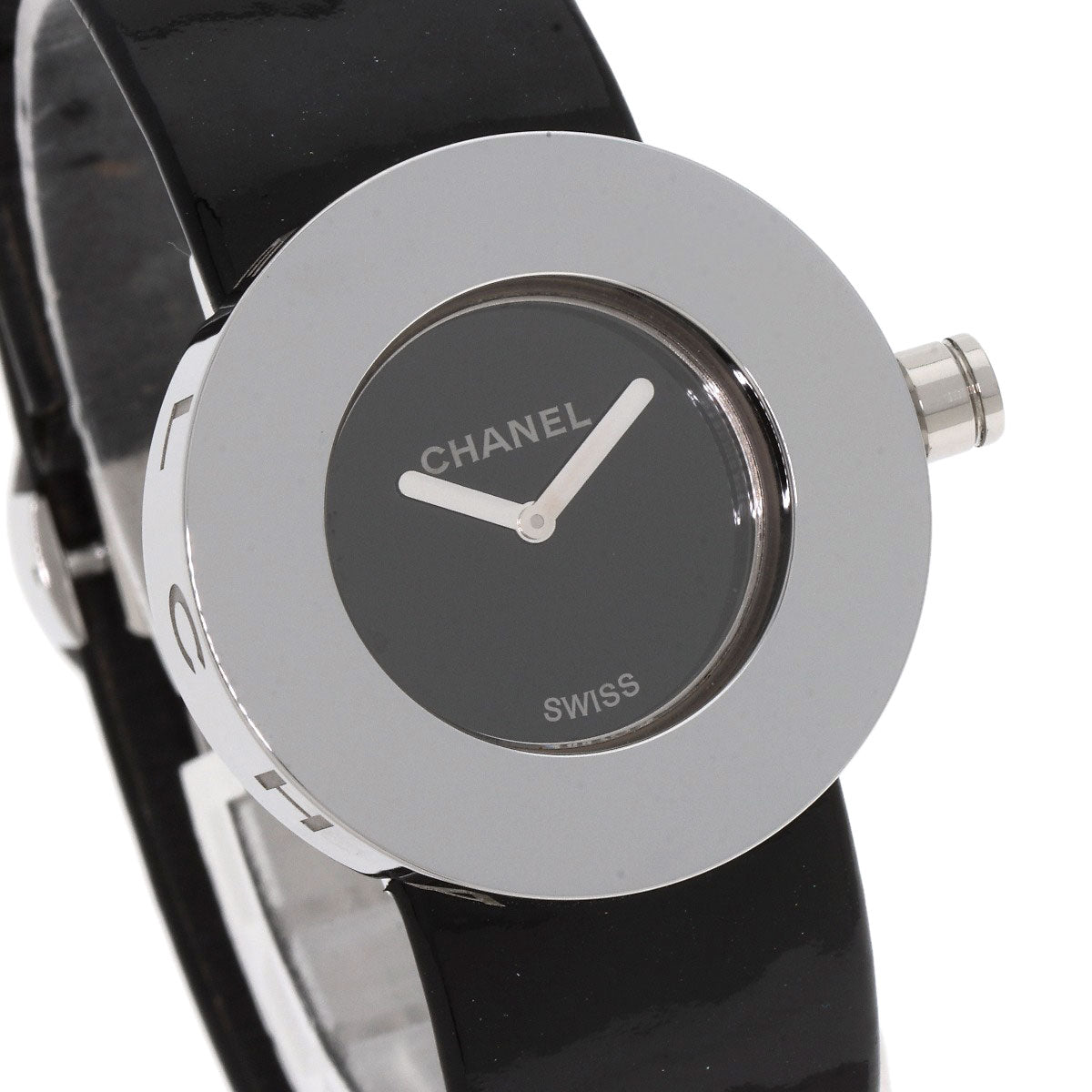 CHANEL Watches Quartz H0579 Stainless Steel Silver La Ronde black dial