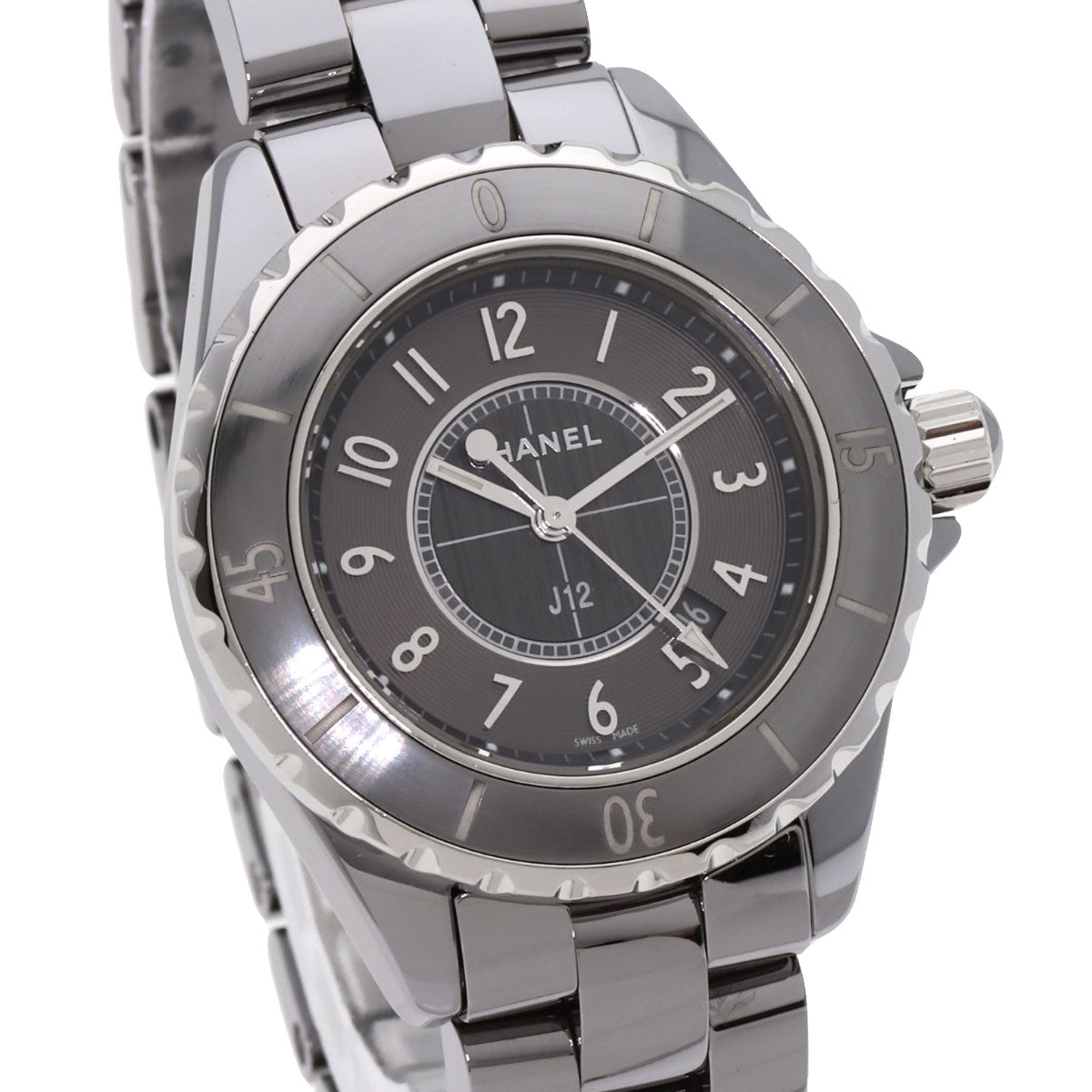 CHANEL Watches Quartz H2978 titanium Silver J12 Chromatic 1.3 " gray dial