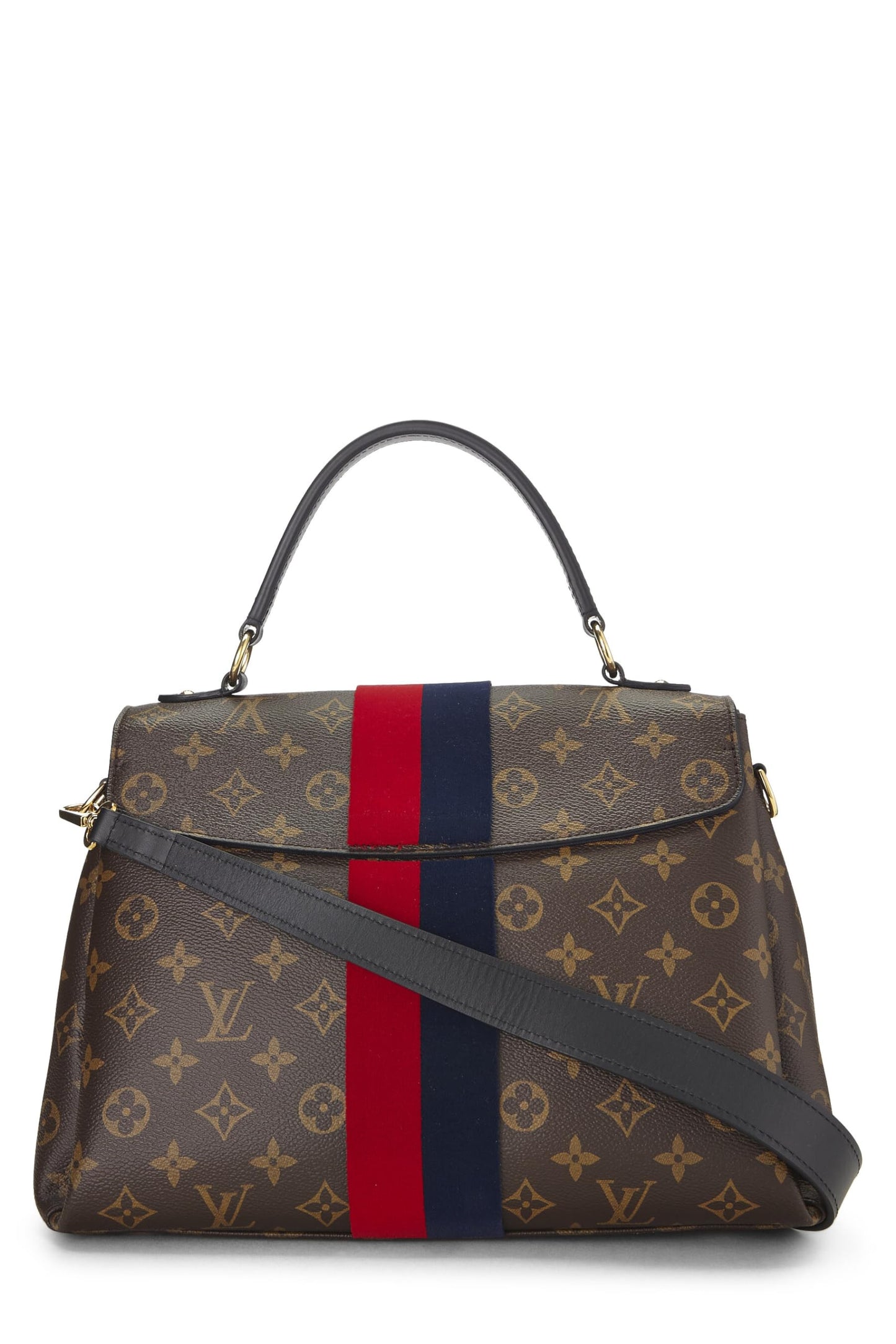Louis Vuitton, Monogram Canvas Striped Georges MM, Red