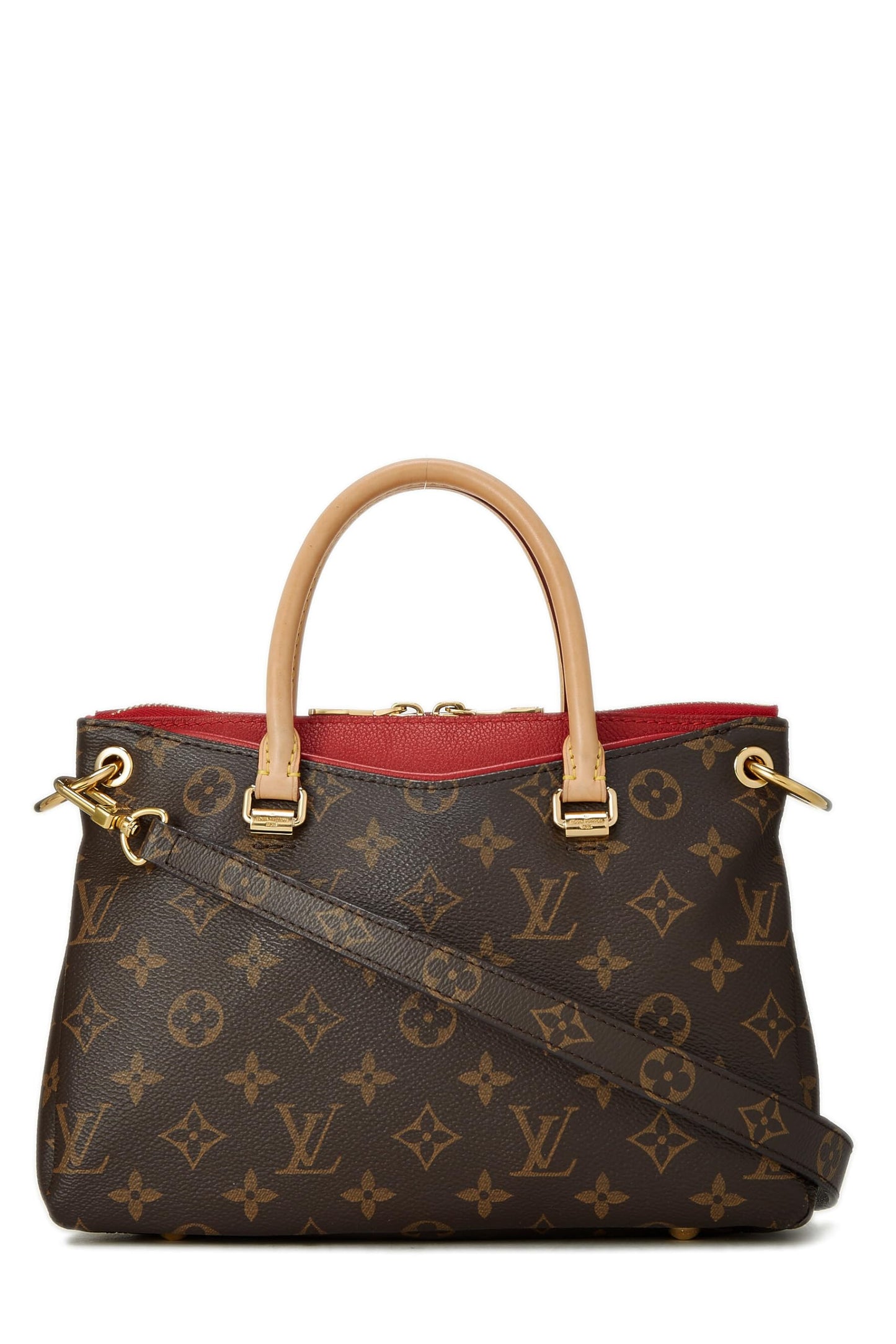 Louis Vuitton, Red Monogram Canvas Pallas BB, Red
