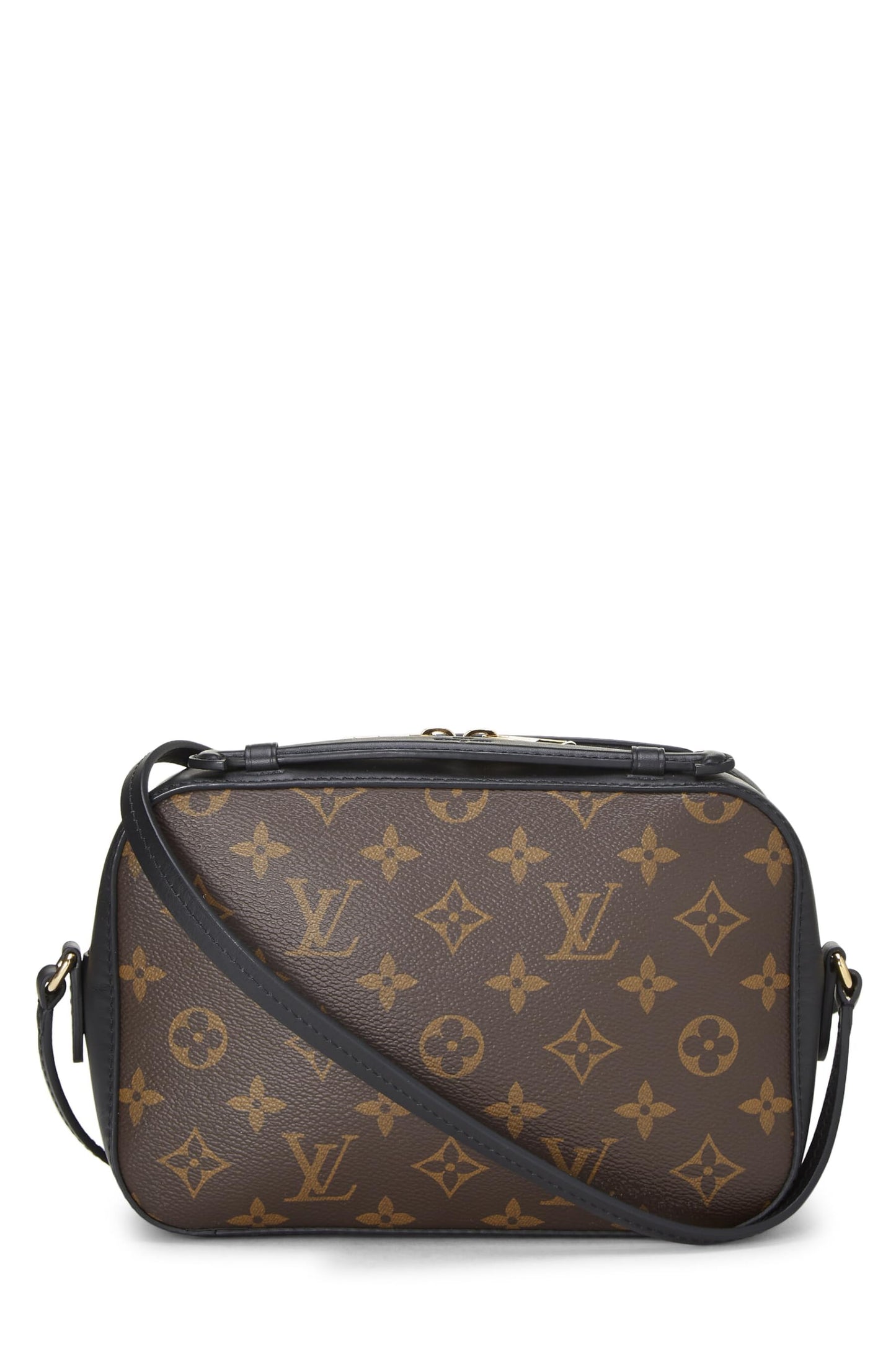 Louis Vuitton, Black Monogram Canvas Saintonge, Black