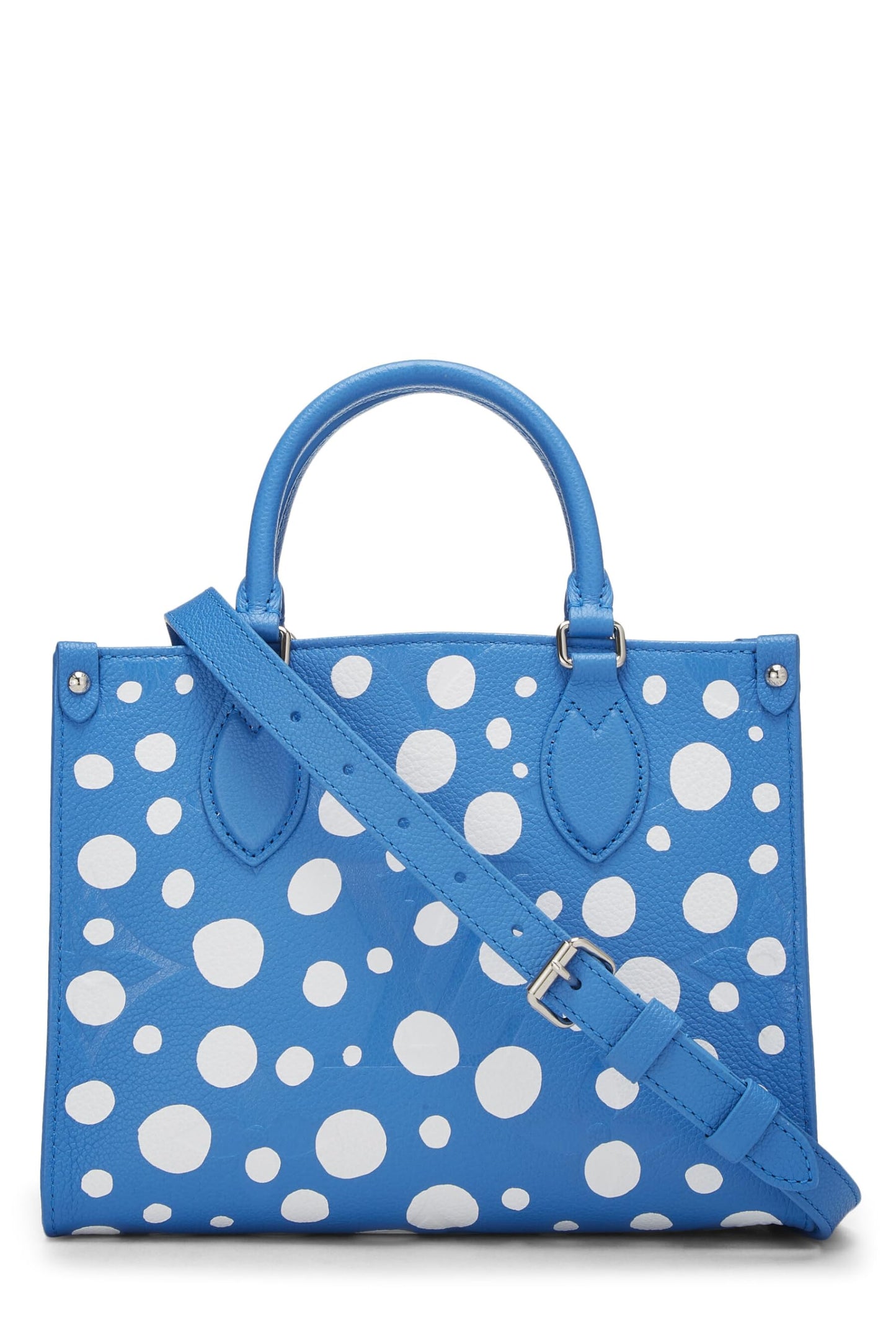 Louis Vuitton, LV x YK Blue Empreinte Giant Monogram On The Go PM, Blue
