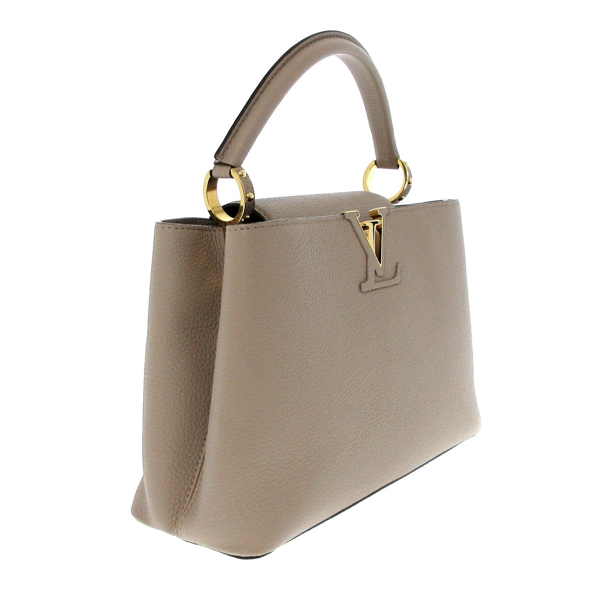 Louis Vuitton Beige Leather Capucines handbag bag