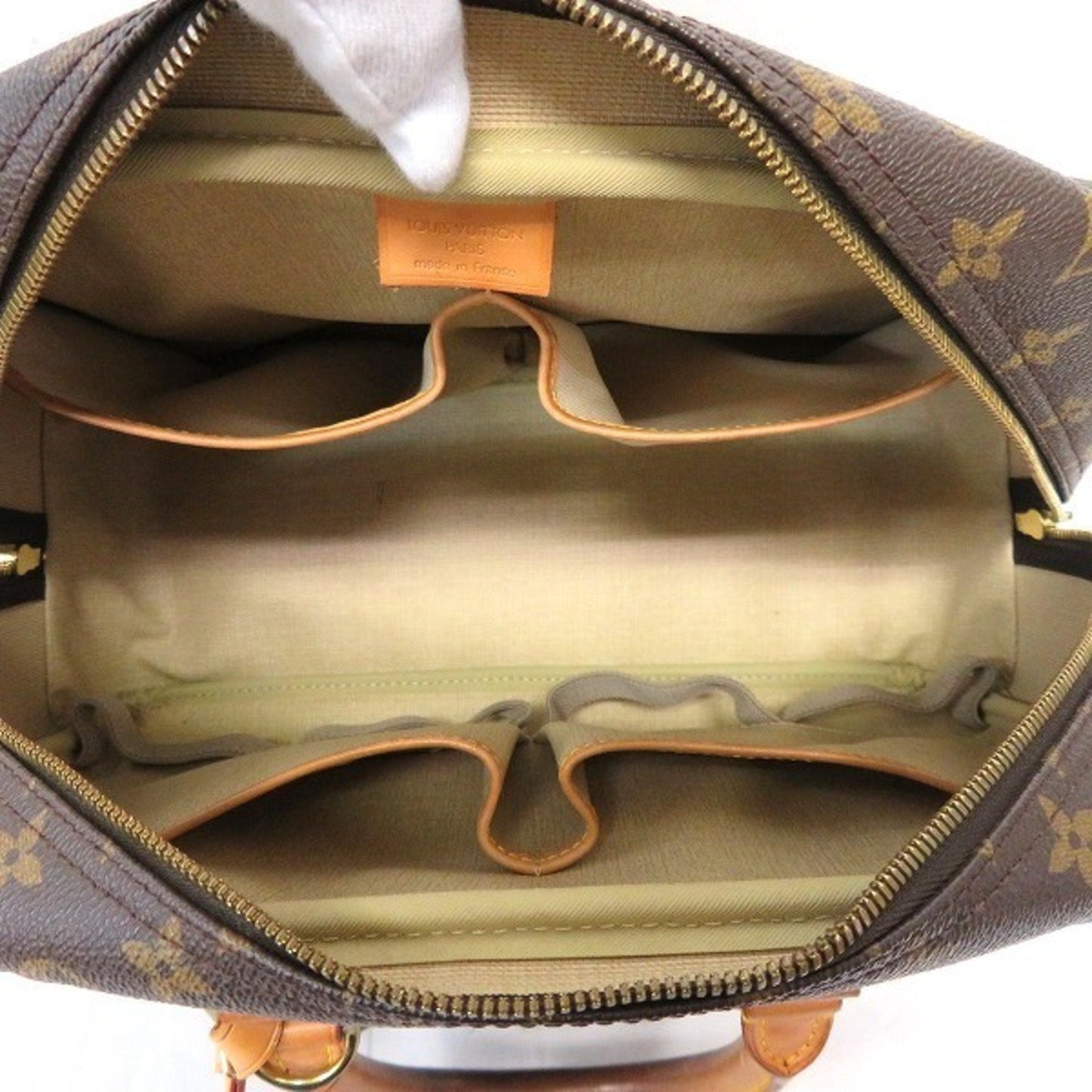 Louis Vuitton Brown Canvas Deauville handbag bag