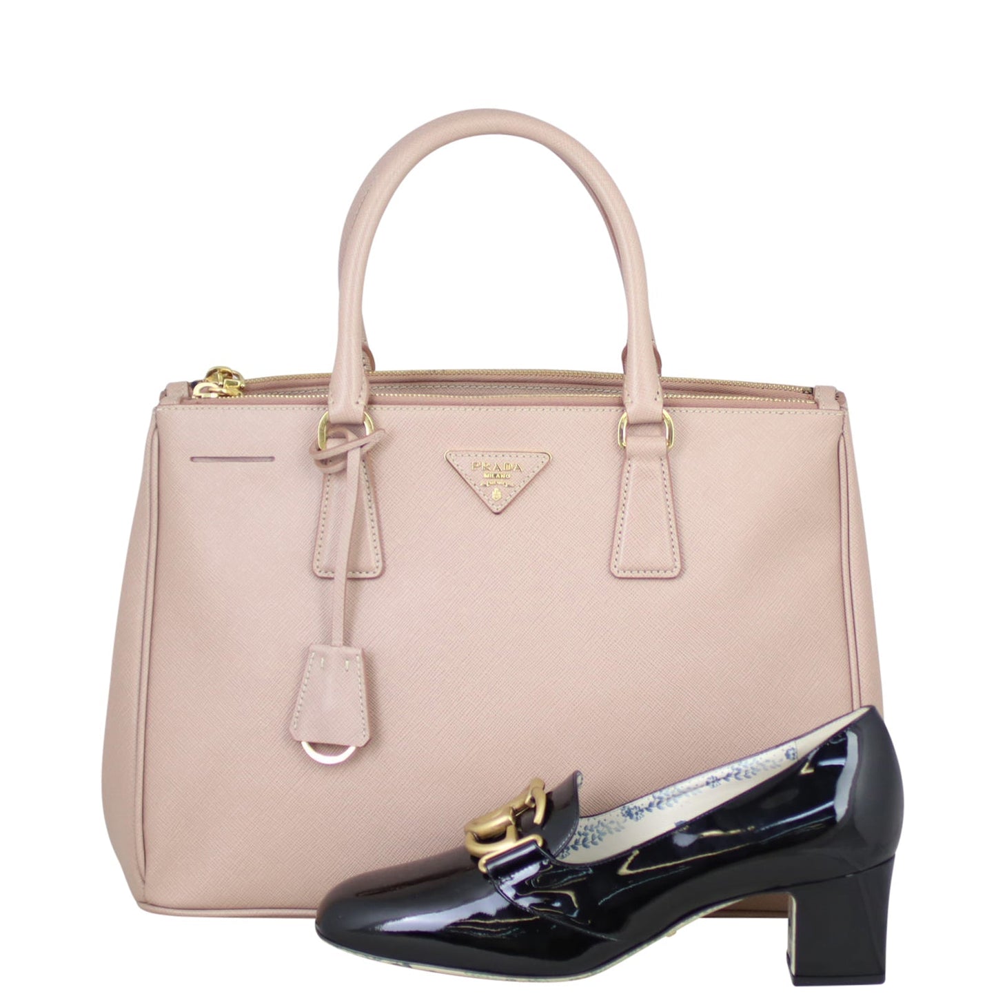 Prada Saffiano Lux Galleria Double Zip Tote Medium