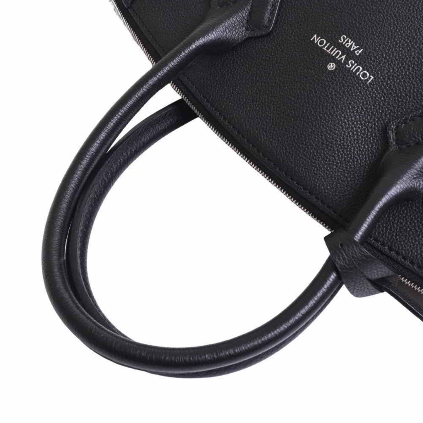 Louis Vuitton Black Leather Lockit handbag bag