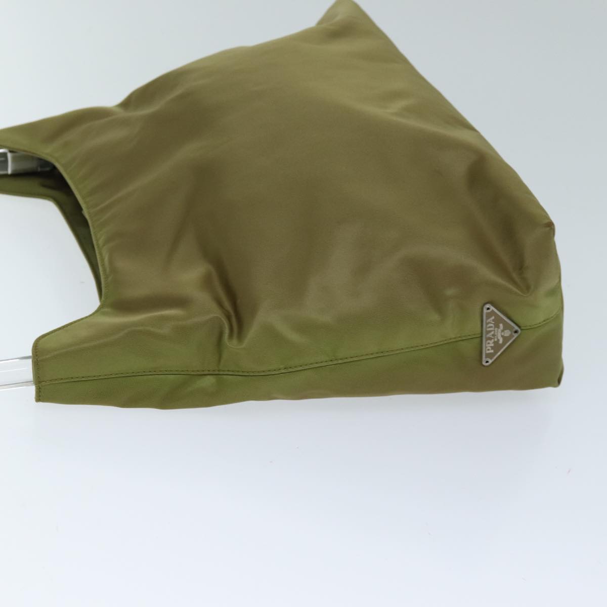 PRADA Shoulder Bag Nylon Khaki Auth 73883