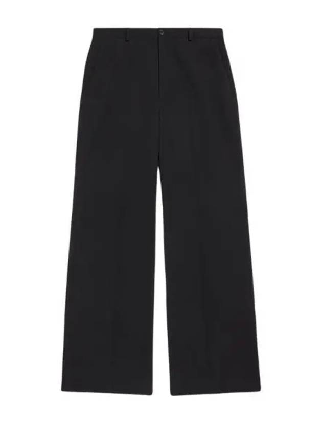 Luxury Balenciaga Trending 2026 Regular Fit Tailored Wide Pans Black