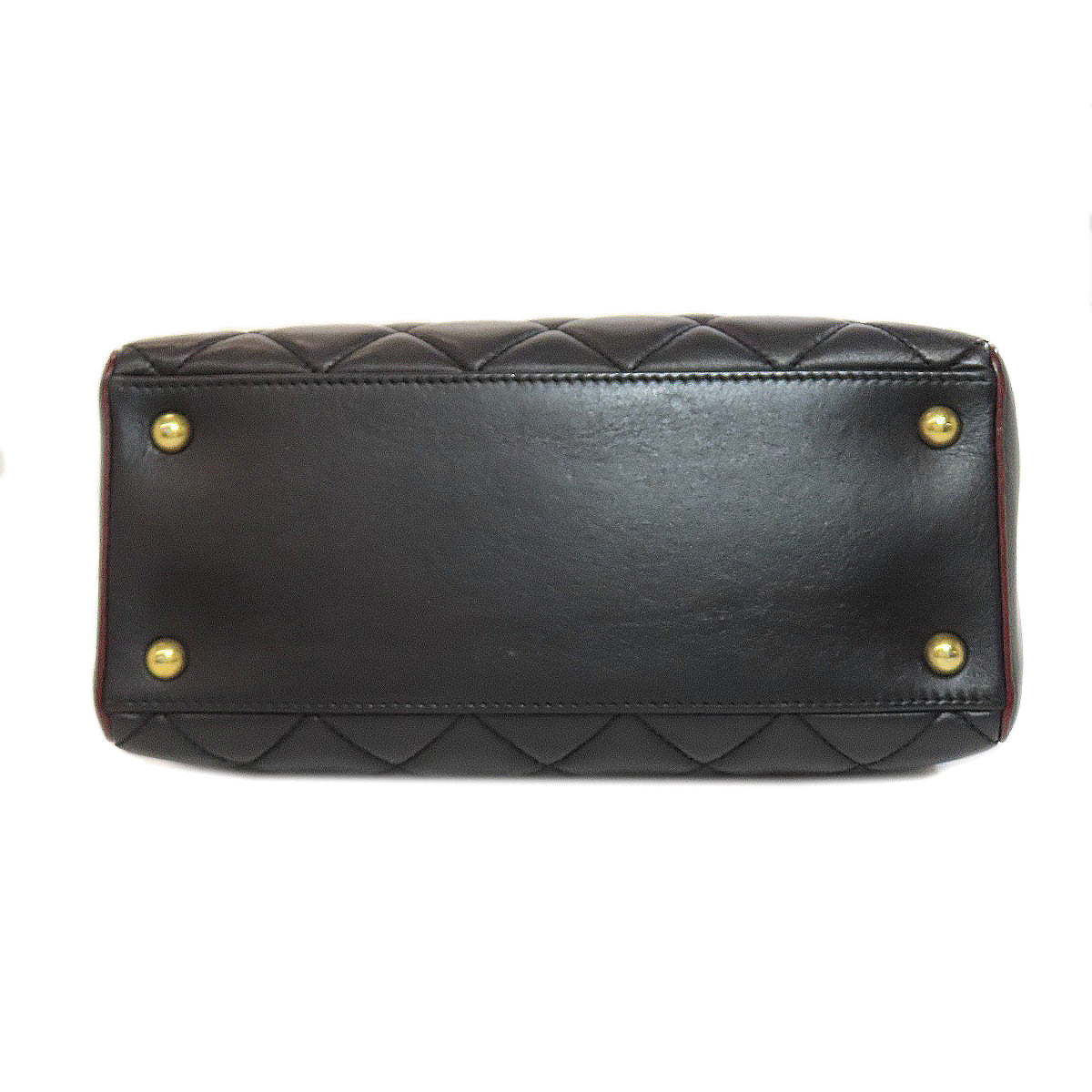 CHANEL Shoulder Bag lambskin black Chain Bag Matelasse Gold Metal