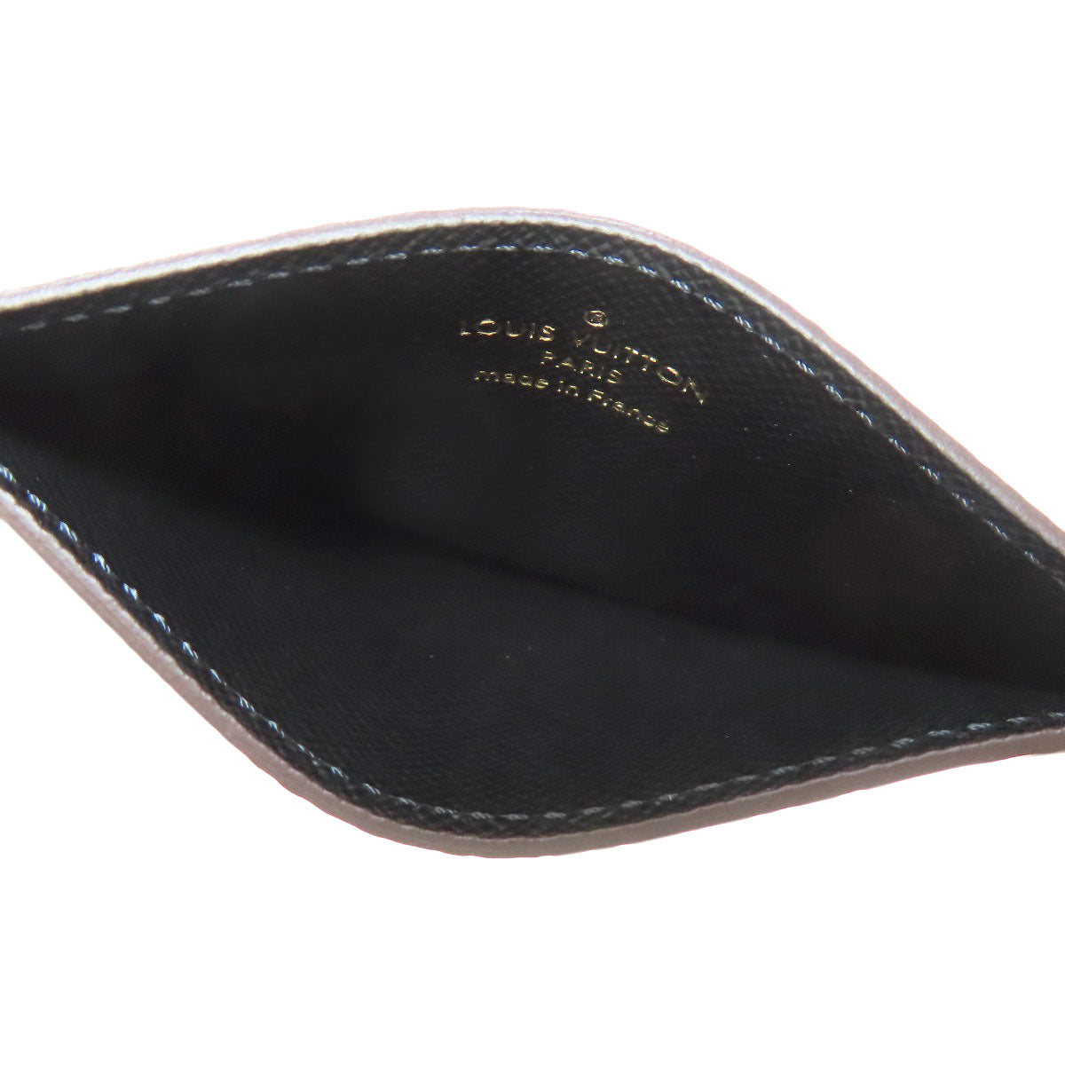 LOUIS VUITTON Card Case M69161 Monogram reverse Brown Porte Cartes�ESimple Women