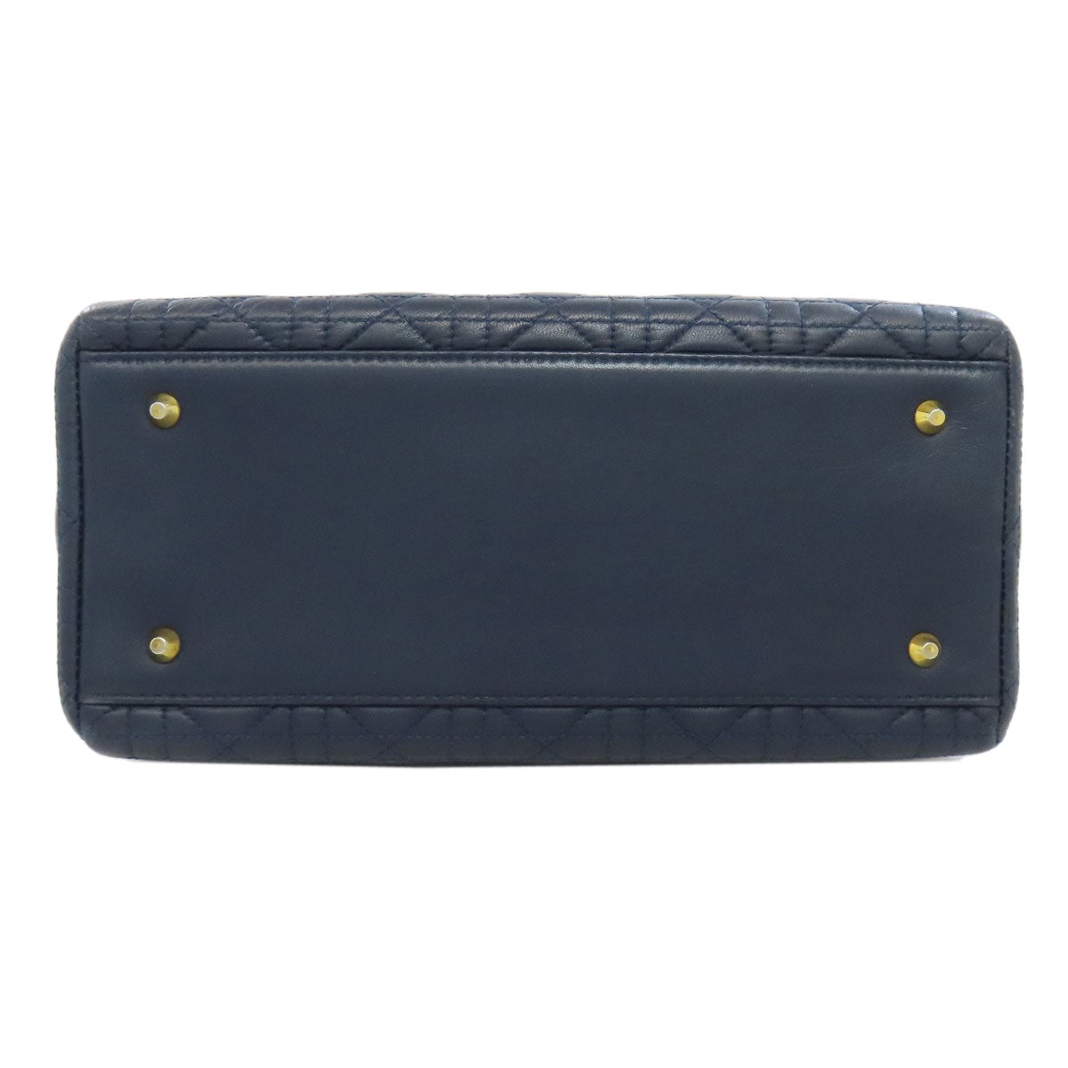 Christian Dior Handbag Calfskin Navy Lady Dior 2WAY Women