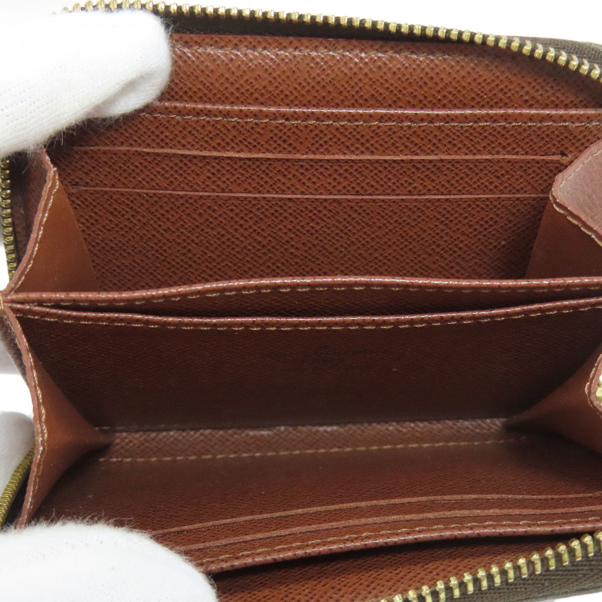 LOUIS VUITTON Coin case M60067 Monogram canvas Brown Zippy coin purse Women(Unisex)