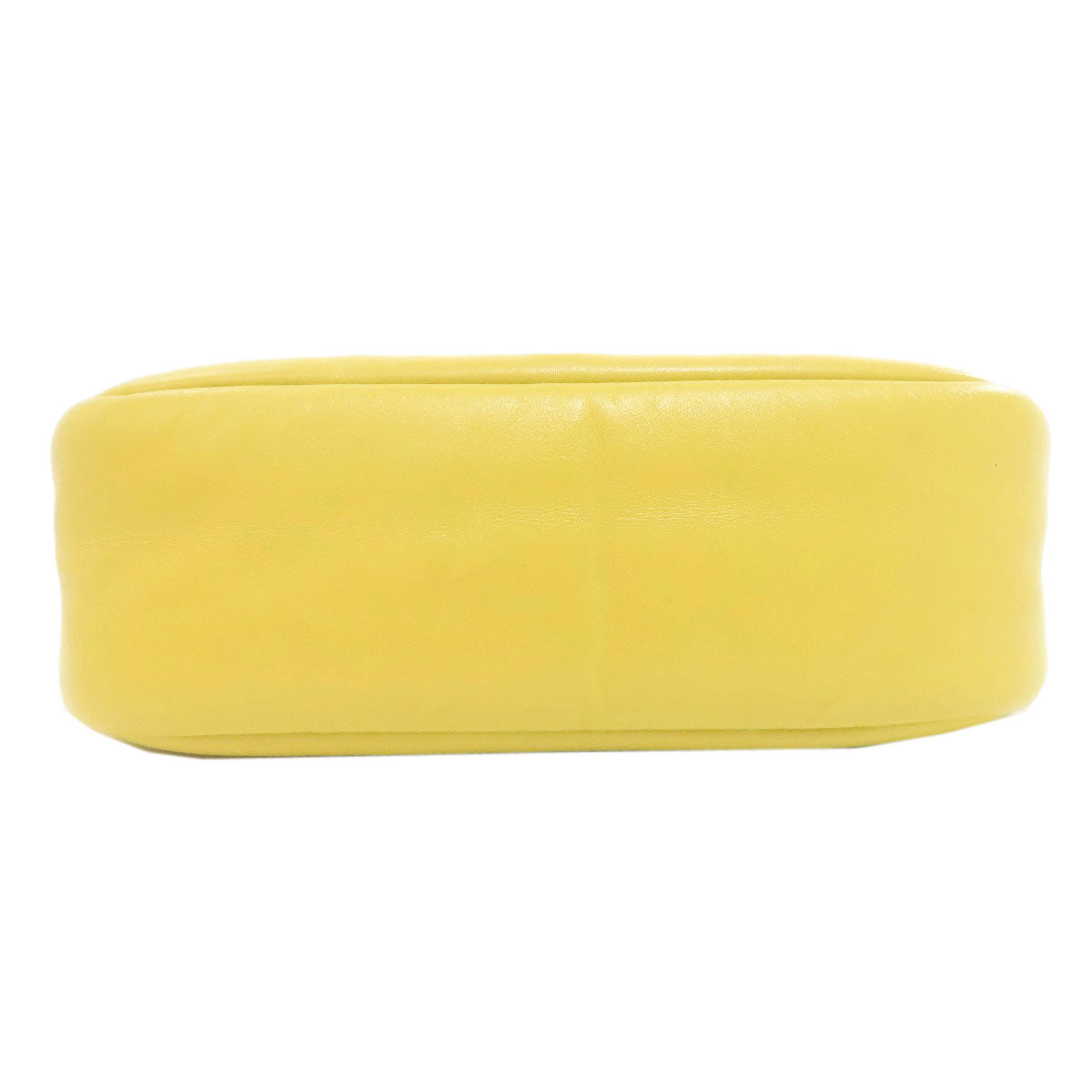 PRADA Shoulder Bag Calfskin yellow logoMetal Women