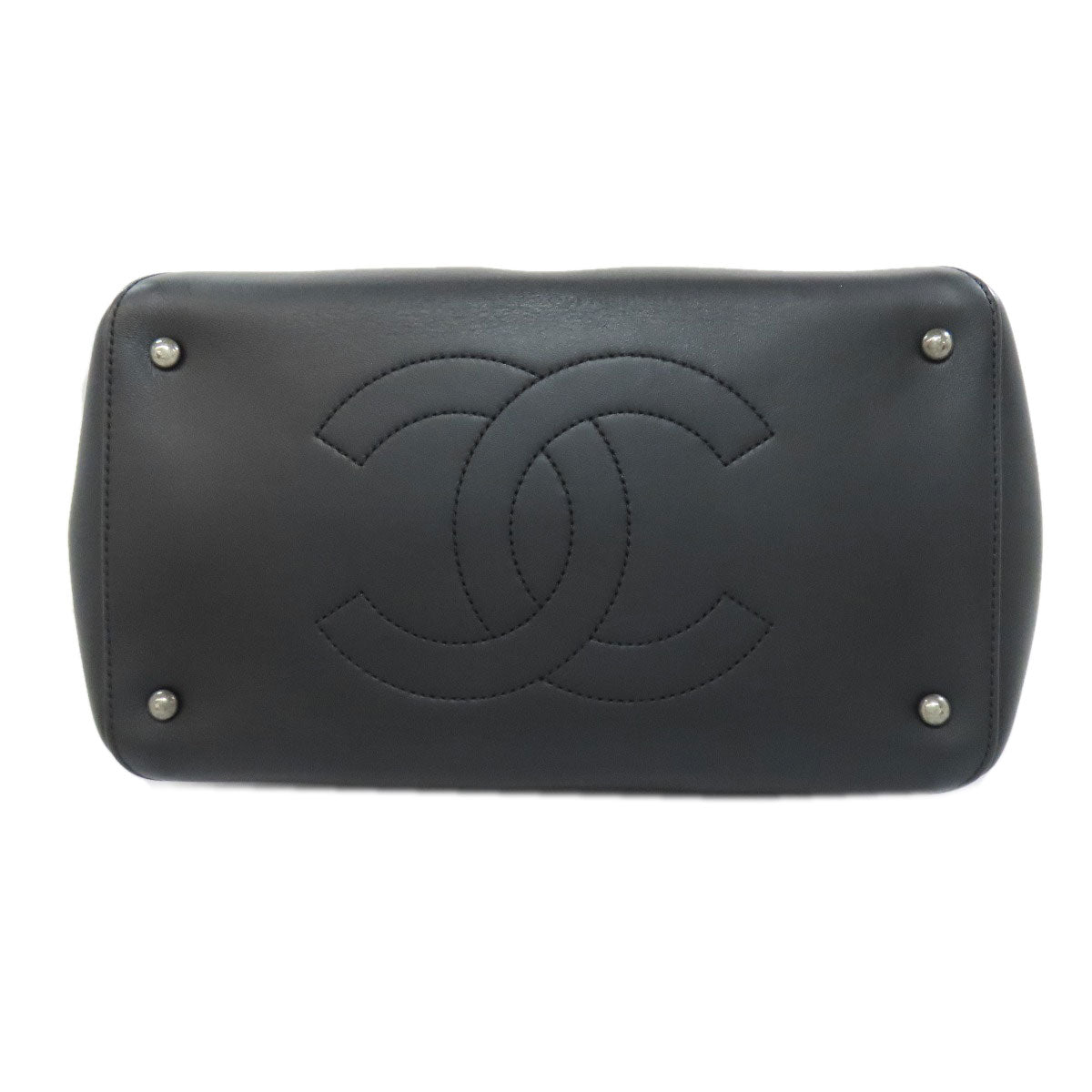 CHANEL Tote Bag lambskin black Matrasse 2WAY Women