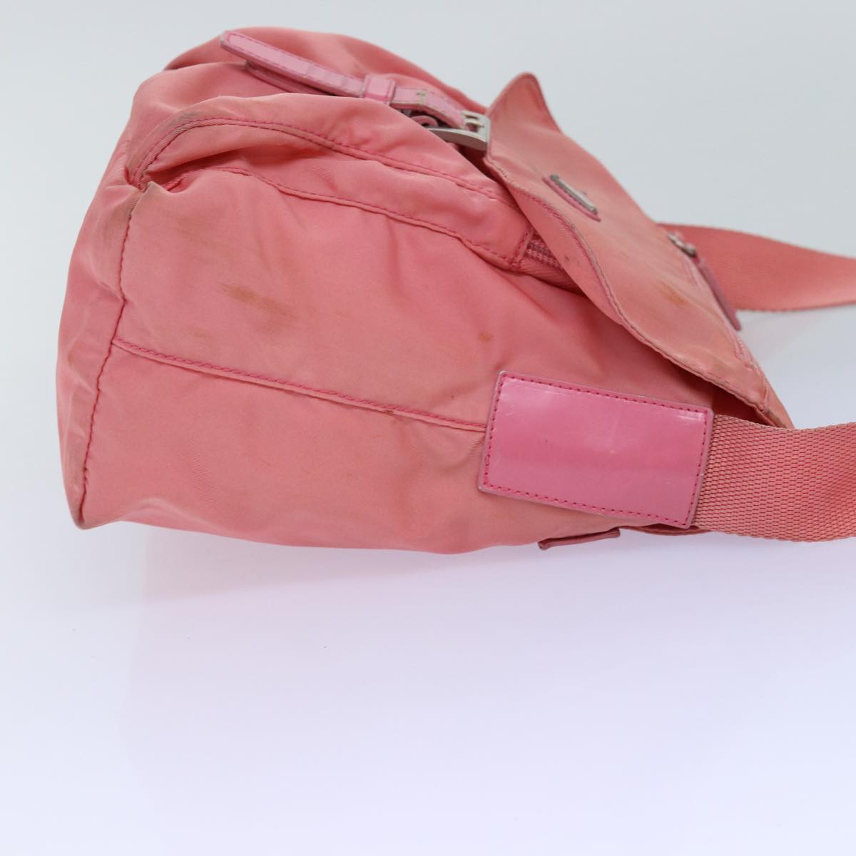 PRADA Shoulder Bag Nylon Pink Auth 75635
