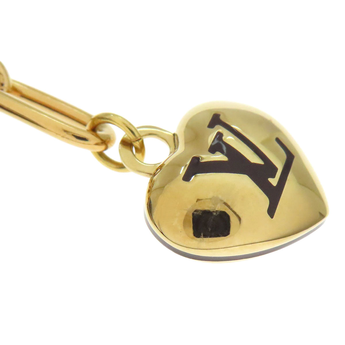 LOUIS VUITTON Pierce M65757 Gold Plated gold Bijoux Sac Cool Heart