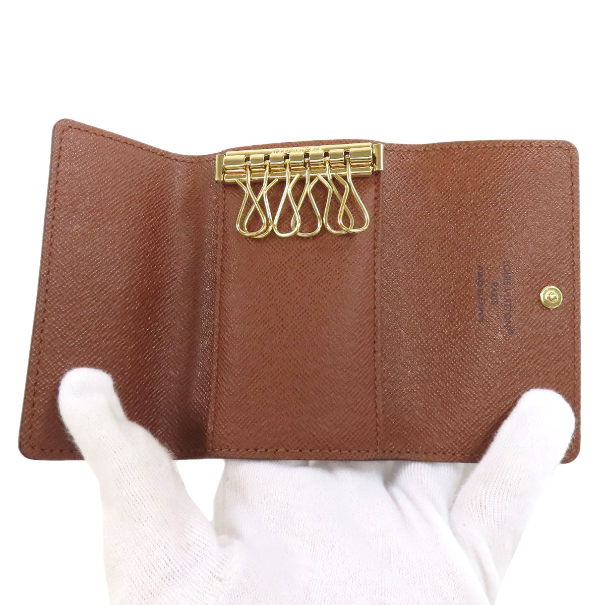 LOUIS VUITTON Key case Key holder M62630 Monogram canvas Brown Multicles6