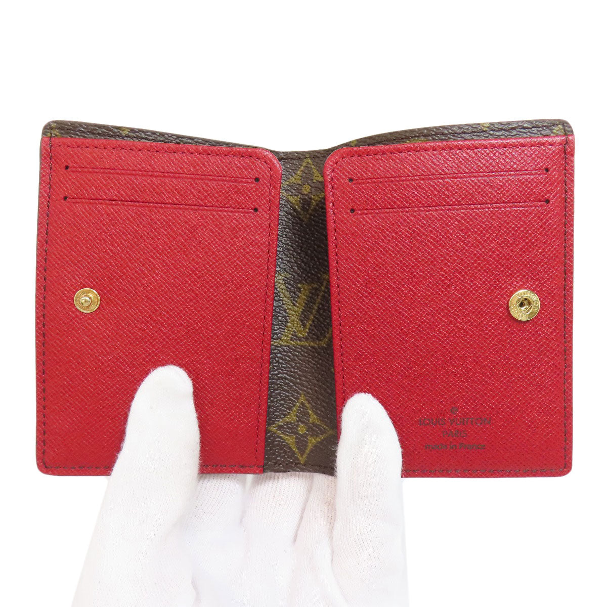 LOUIS VUITTON Card Case M93802 Monogram canvas Brown Portefeuille Marie