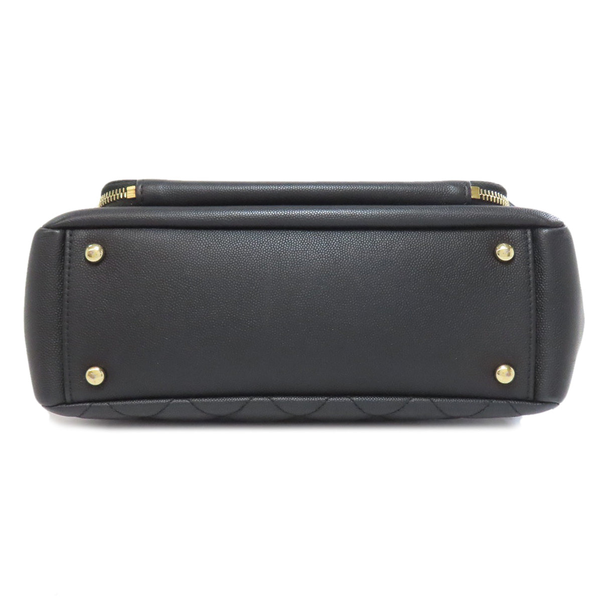 CHANEL Shoulder Bag Grained Calfskin Skin black Matelasse Gold Metal 2WAY