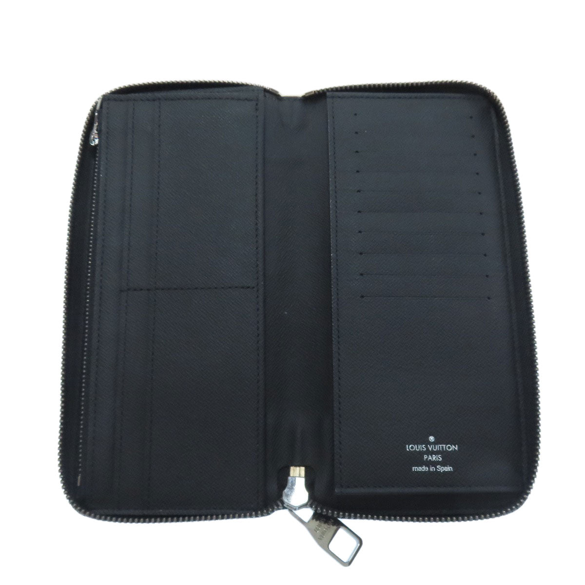 LOUIS VUITTON Long Wallet Purse M62295 Monogram Eclipse black Zippy wallet ã» Vertical