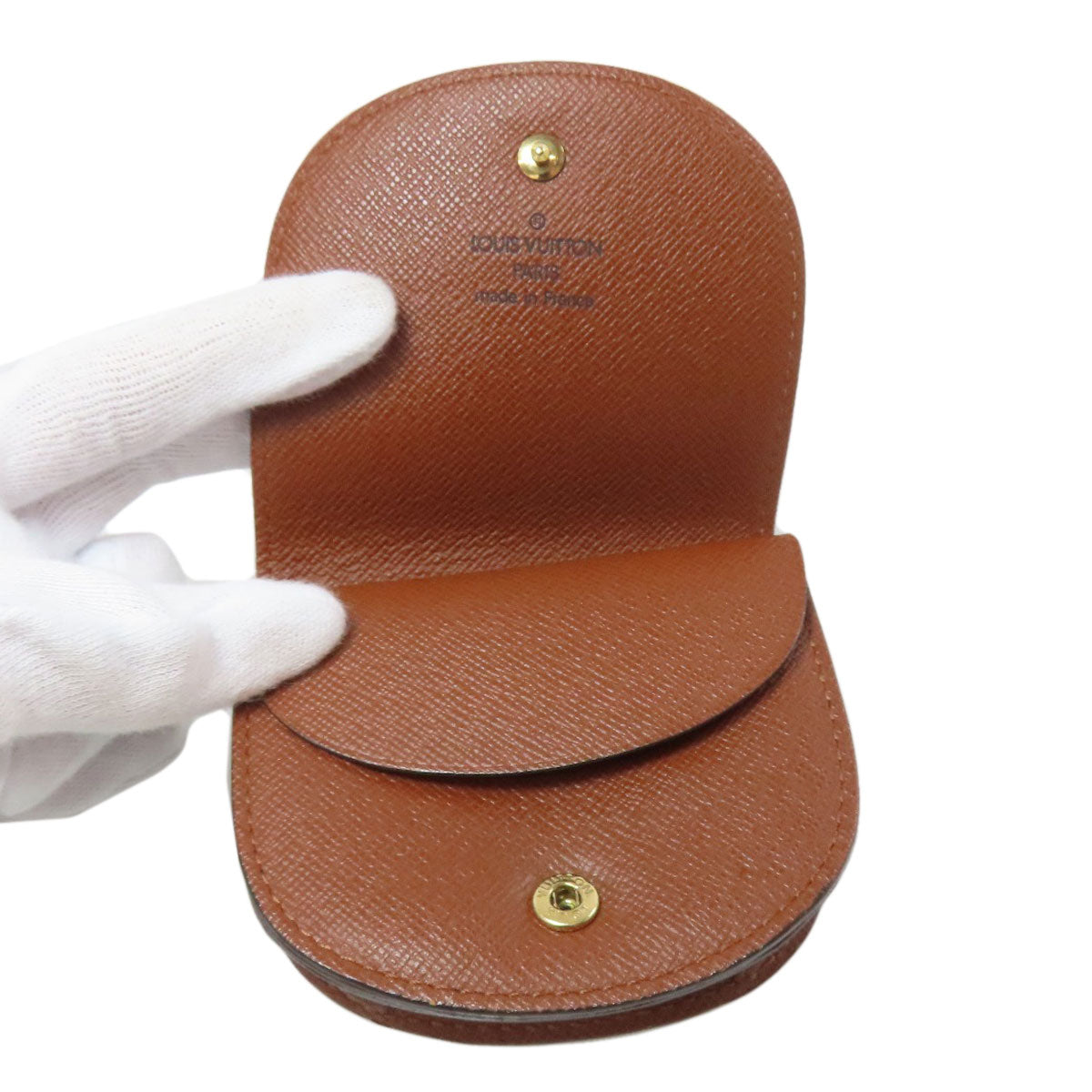 LOUIS VUITTON Coin case M61970 Monogram canvas Brown Porto Monet Guze