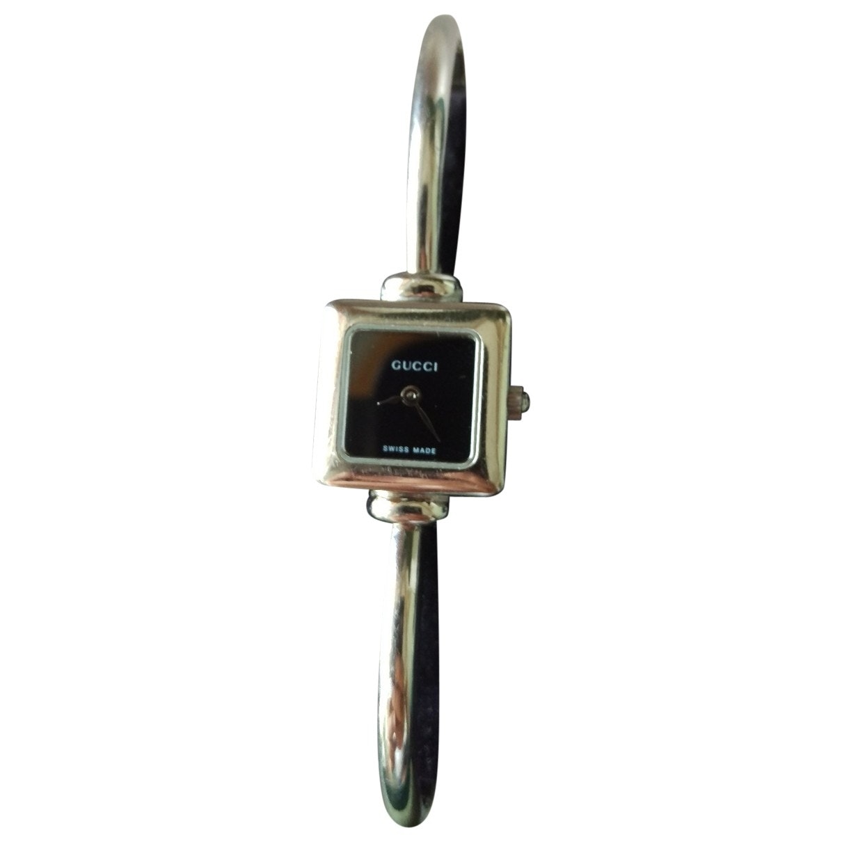 Gucci silver steel watch