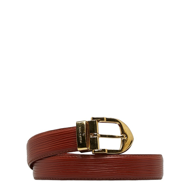 Louis Vuitton Epic Sanctuary Classic Belt R15003 Kenyan Brown Leather Louis Vuitton